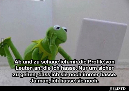 Ab und zu schaue ich mir die Profile von Leuten an..