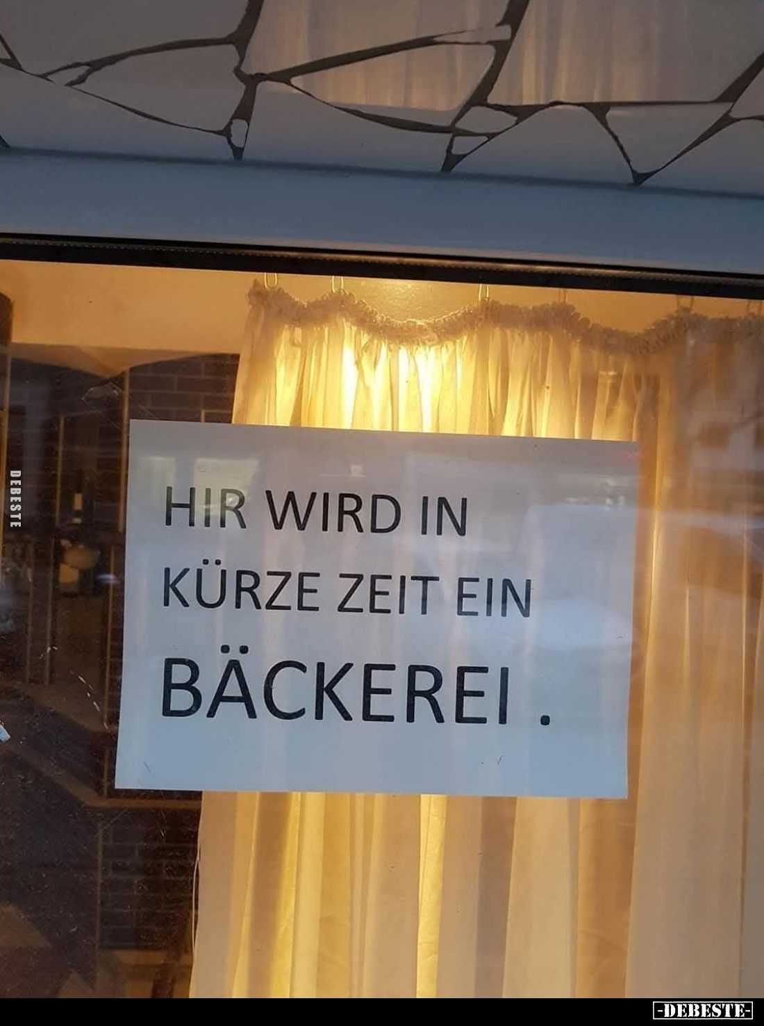 Hier wird in Kürze Zeit ein Bäckerei.