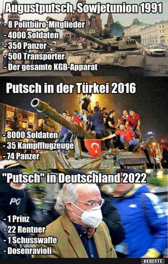 "Putsch" in Deutschland 2022 - Lustige Bilder | DEBESTE.de
