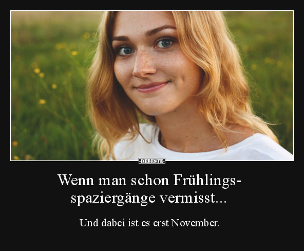 Wenn man schon Frühlingsspaziergänge vermisst...