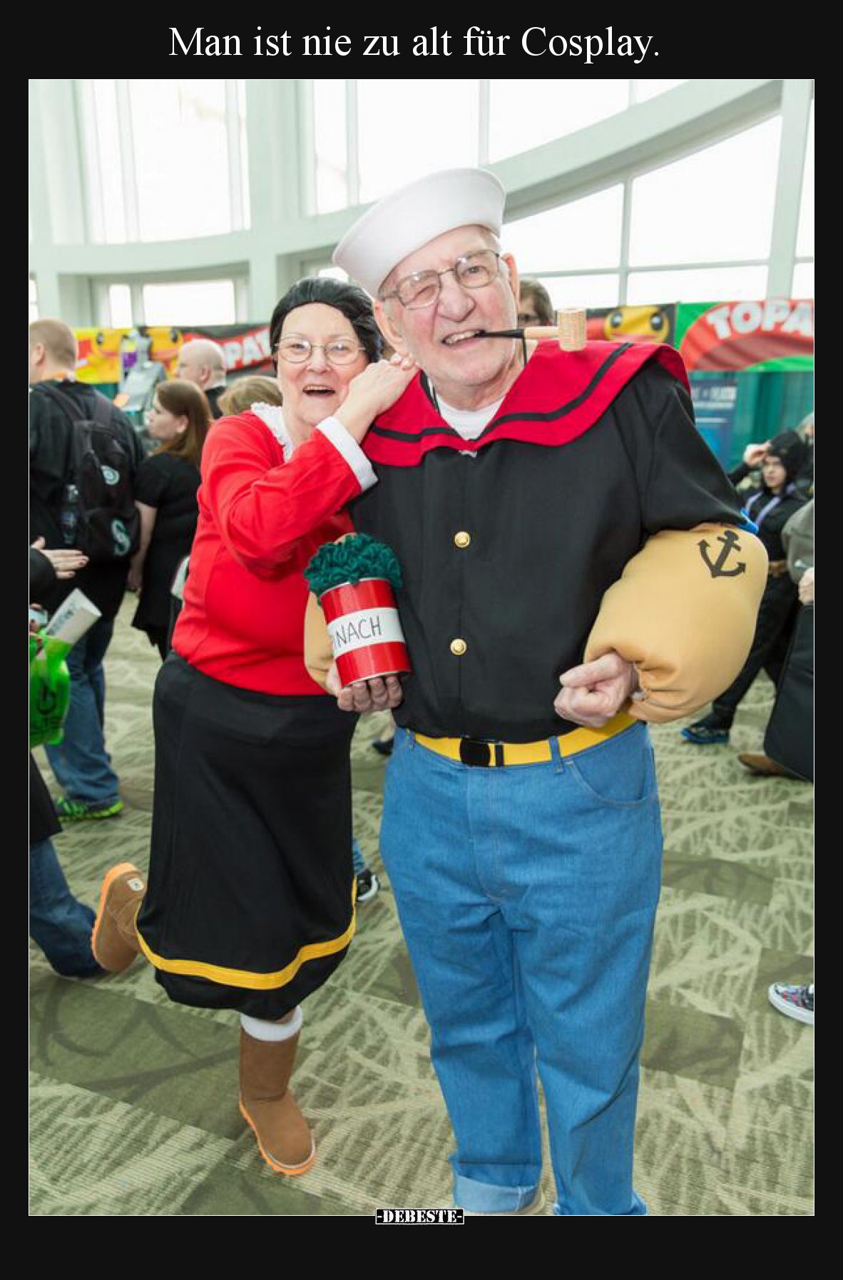 Man ist nie zu alt für Cosplay.