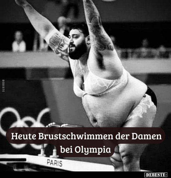 Heute Brustschwimmen der Damen bei Olympia.. - Lustige Bilder | DEBESTE.de