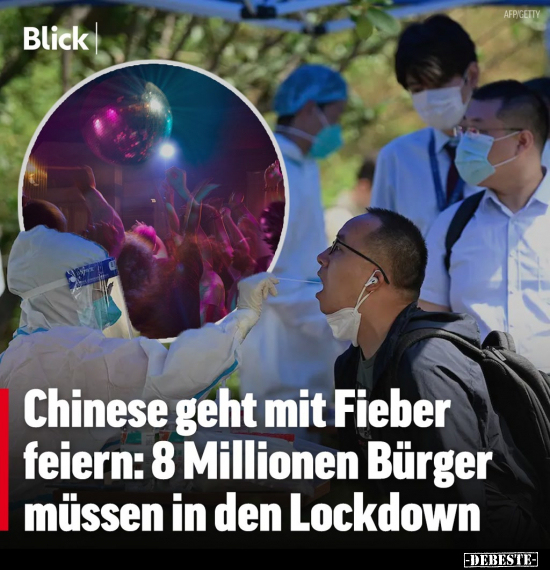 Chinese geht mit Fieber feiern: 8 Millionen Bürger müssen.. - Lustige Bilder | DEBESTE.de