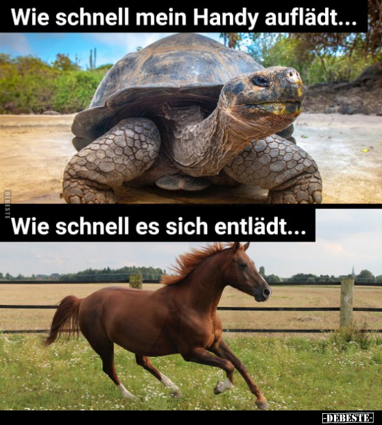 Wie schnell mein Handy auflädt.. / Wie schnell es sich entlädt...