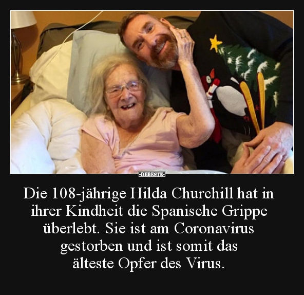 Die 108-jährige Hilda Churchill hat in ihrer Kindheit die.. - Lustige Bilder | DEBESTE.de