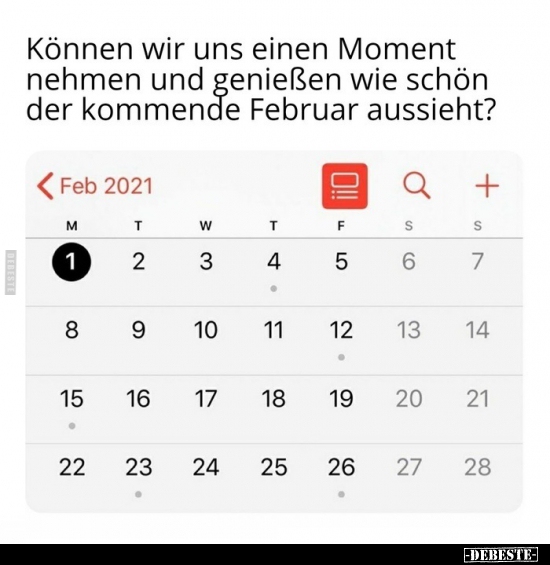 Können wir uns einen Moment nehmen und genießen wie schön..