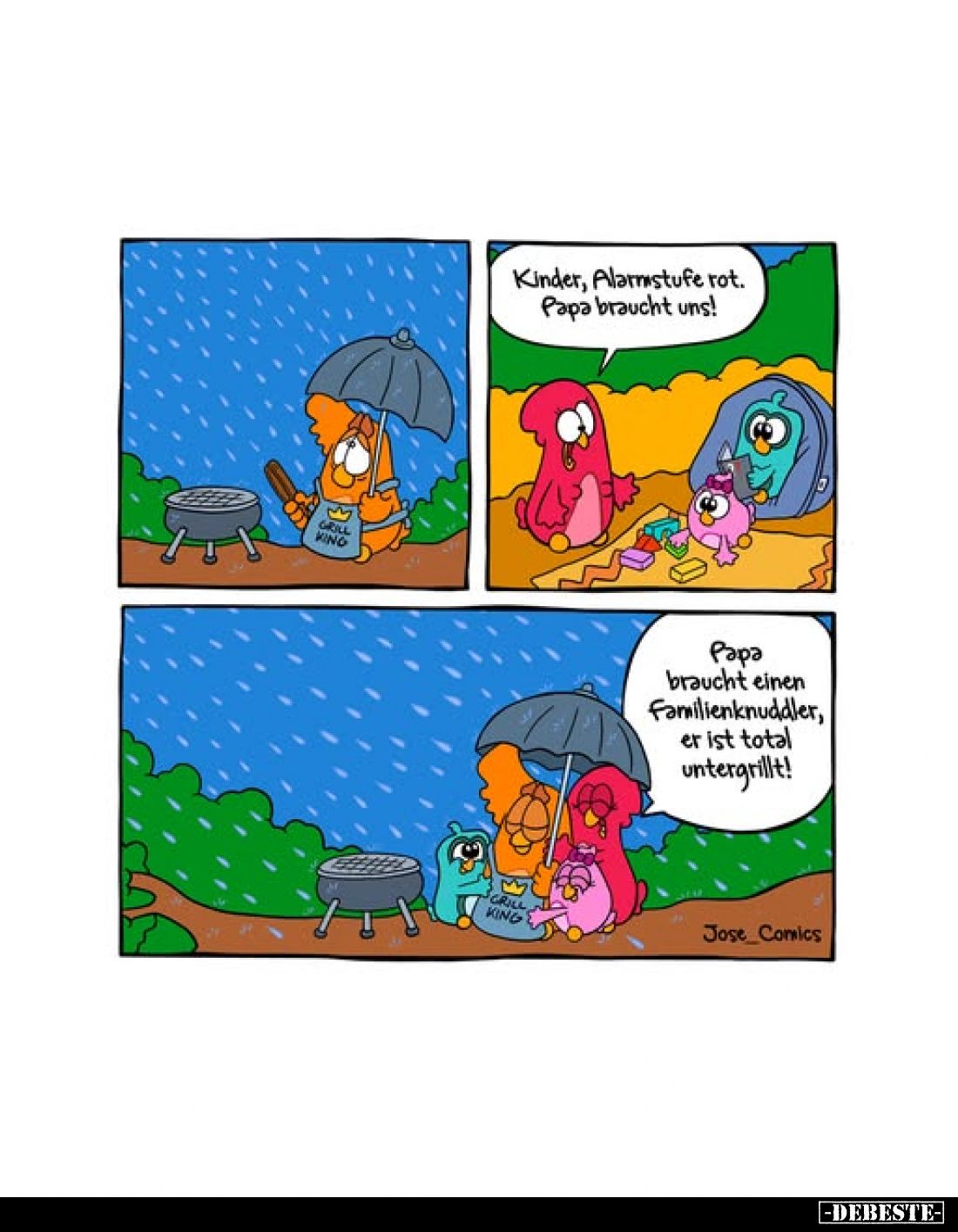 Kinder, Alarmistufe rot. Papa braucht uns!.. - Lustige Bilder | DEBESTE.de