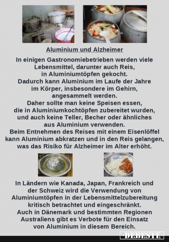 Aluminium und Alzheimer - Lustige Bilder | DEBESTE.de