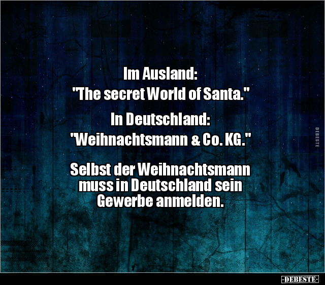 Im Ausland: "The secret World of Santa..." - Lustige Bilder | DEBESTE.de