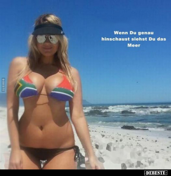 Wenn Du genau hinschaust siehst Du das Meer..