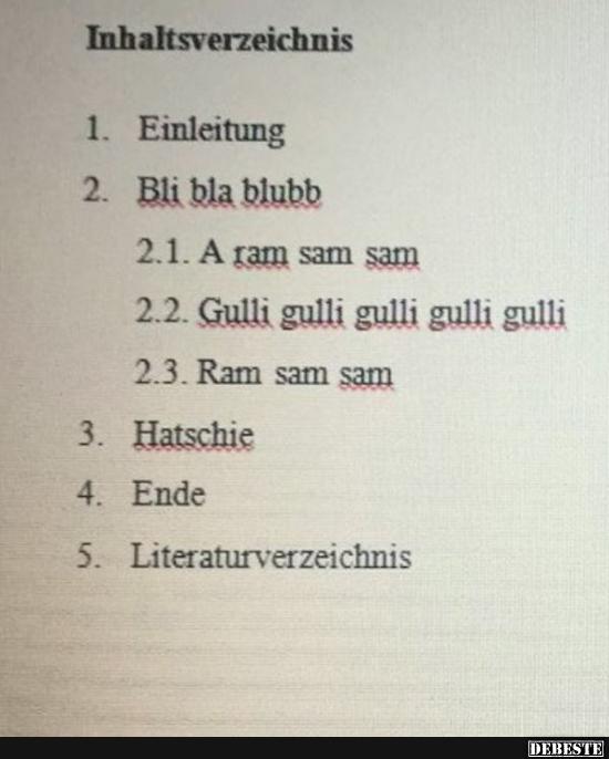 Inhaltsverzeichnis..