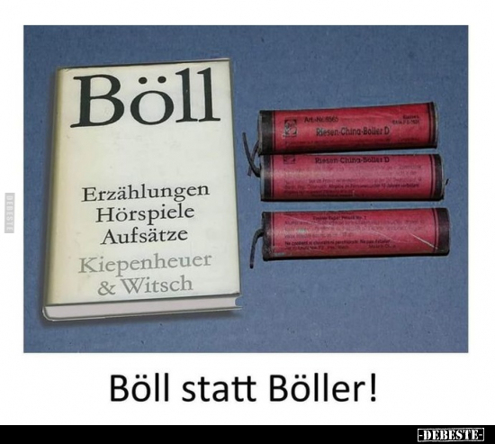Böll statt Böller!.. - Lustige Bilder | DEBESTE.de