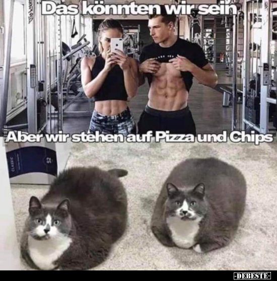 Das könnten wir sein. Aber wir stehen auf Pizza und..