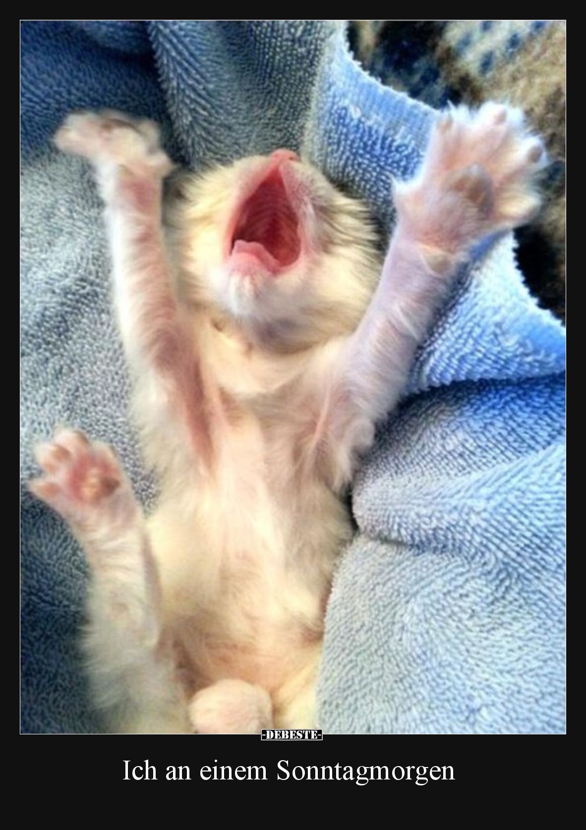 Ich an einem Sonntagmorgen