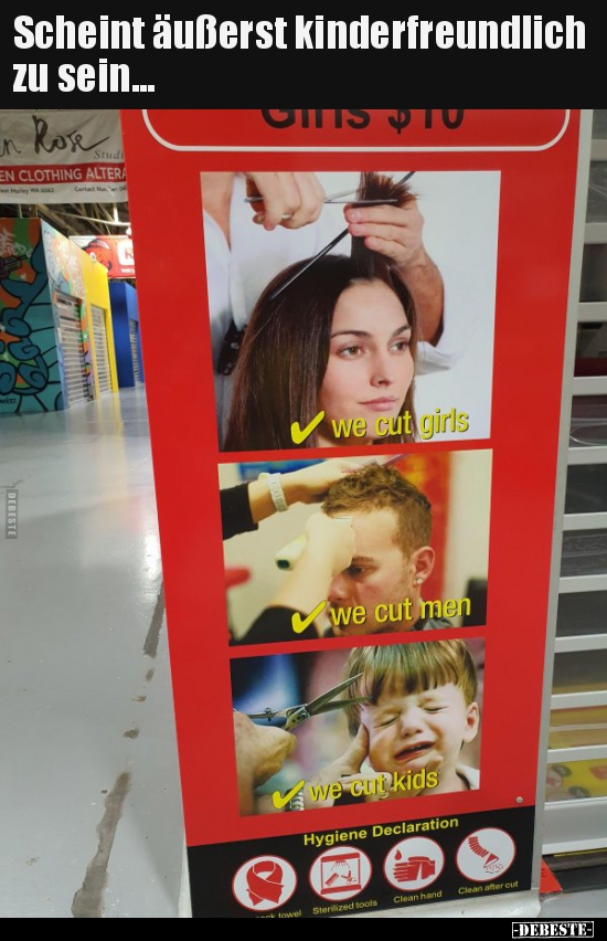 Scheint äußerst kinderfreundlich zu sein...