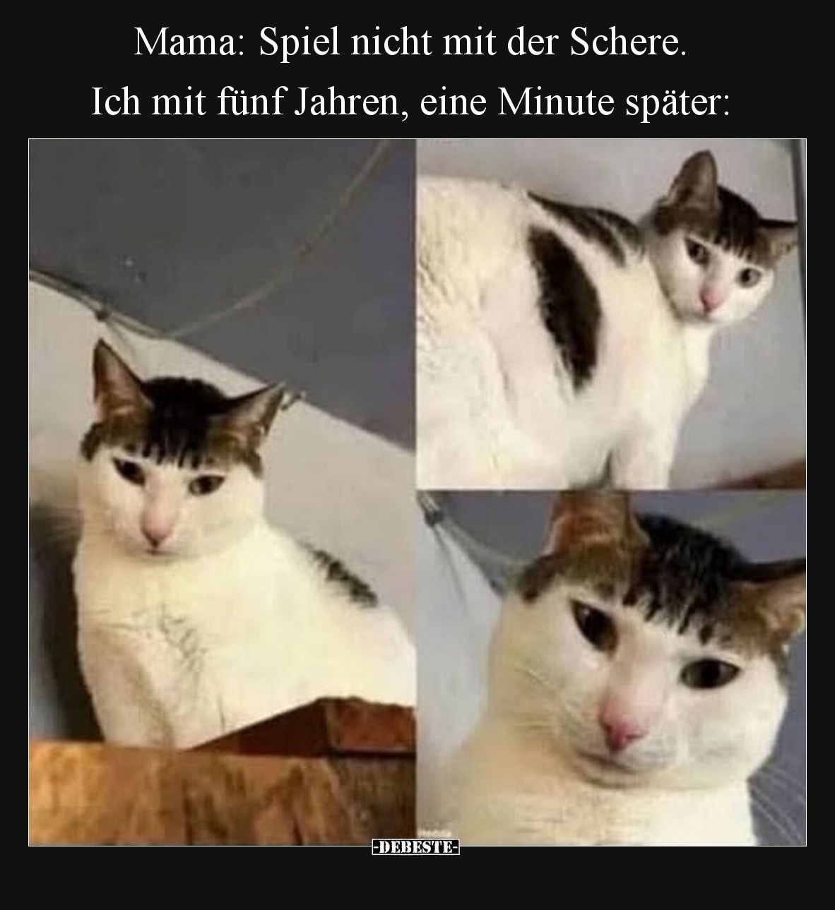 Mama: Spiel nicht mit der Schere. Ich mit fünf Jahren.. - Lustige Bilder | DEBESTE.de