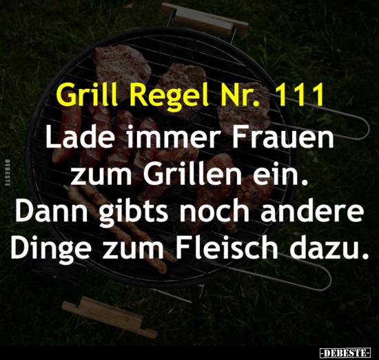 Grill Regel Nr. 111.. - Lustige Bilder | DEBESTE.de