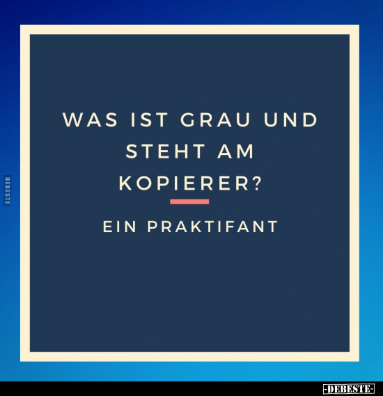 Was ist grau und steht am Kopierer?.. - Lustige Bilder | DEBESTE.de