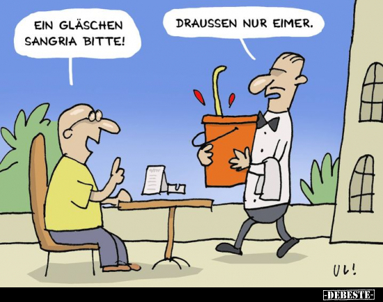 Ein Gläschen Sangria bitte!.. - Lustige Bilder | DEBESTE.de