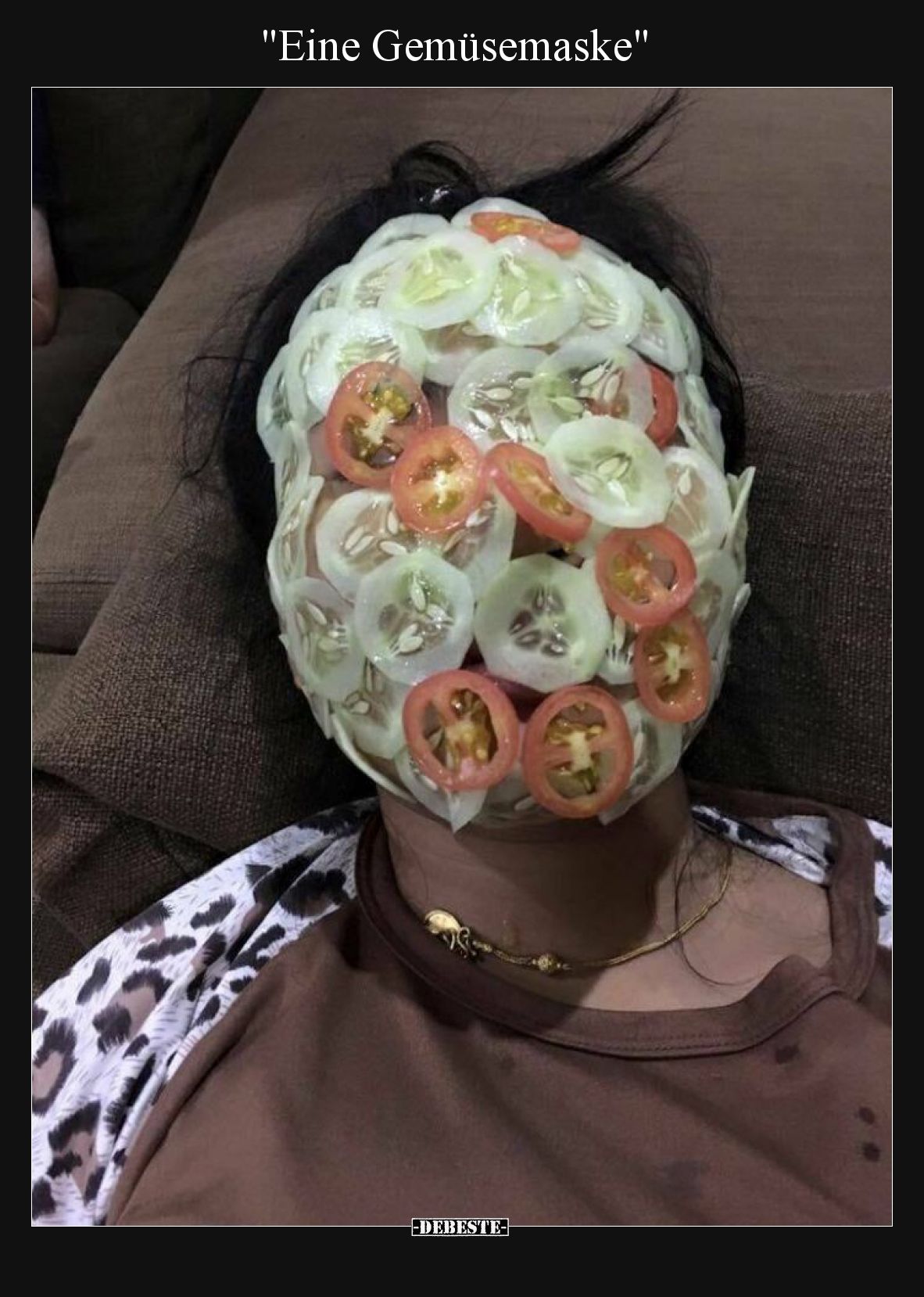 Eine Gemüsemaske