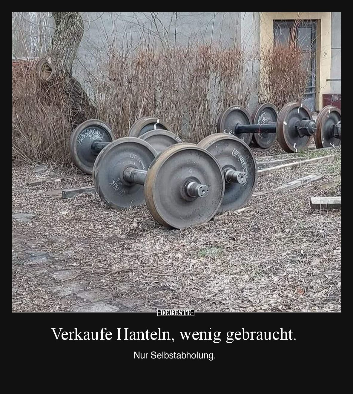 Verkaufe Hanteln, wenig gebraucht... - Lustige Bilder | DEBESTE.de