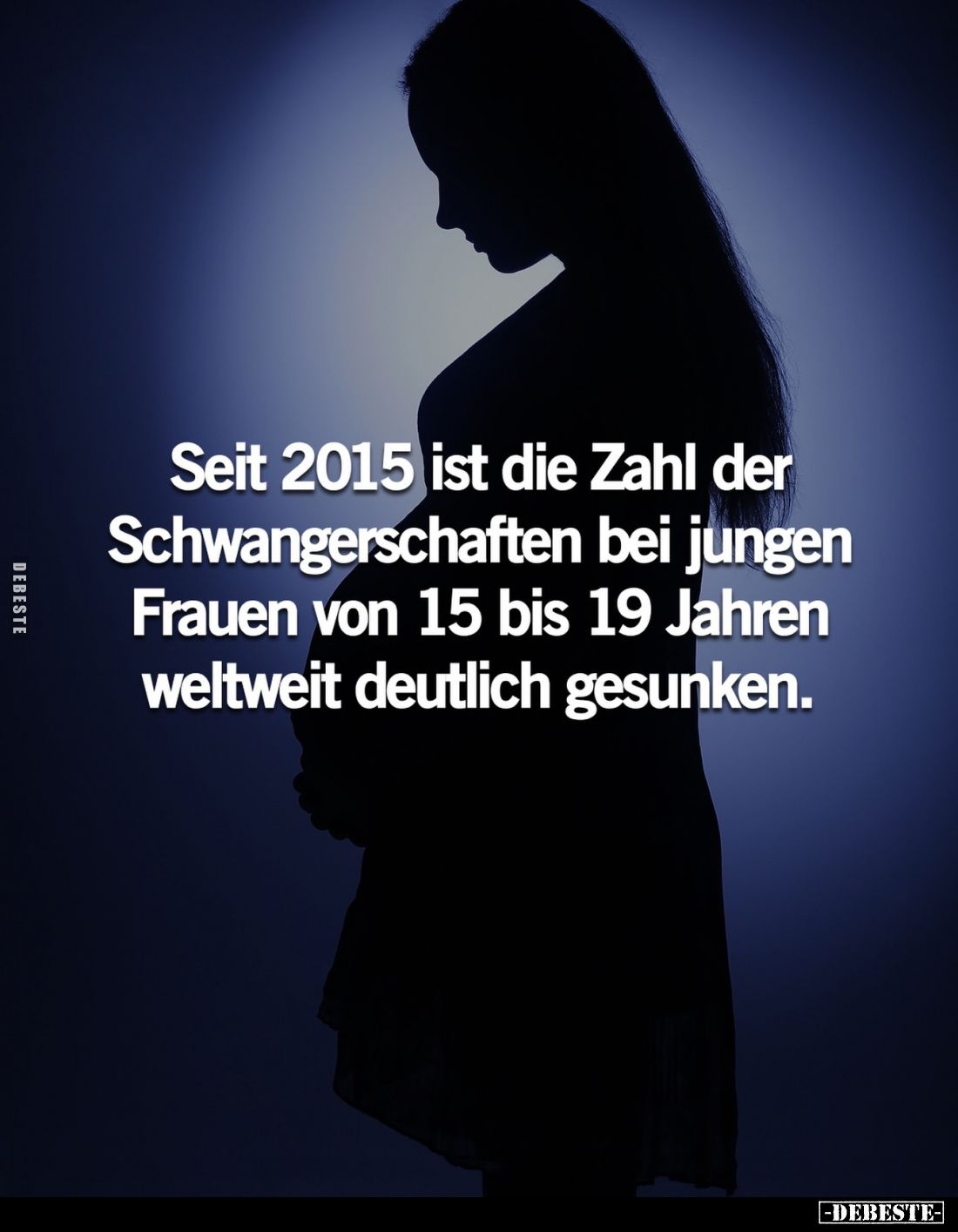 Seit 2015 ist die Zahl der Schwangerschaften bei jungen Frauen von 15 bis 19 Jahren weltweit deutlich gesunken.