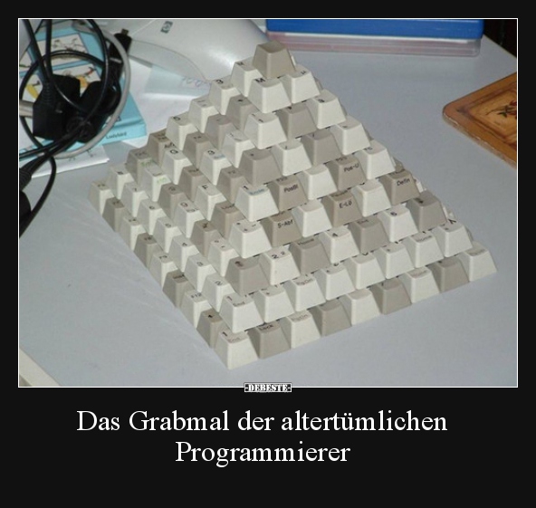Das Grabmal der altertümlichen Programmierer.. - Lustige Bilder | DEBESTE.de