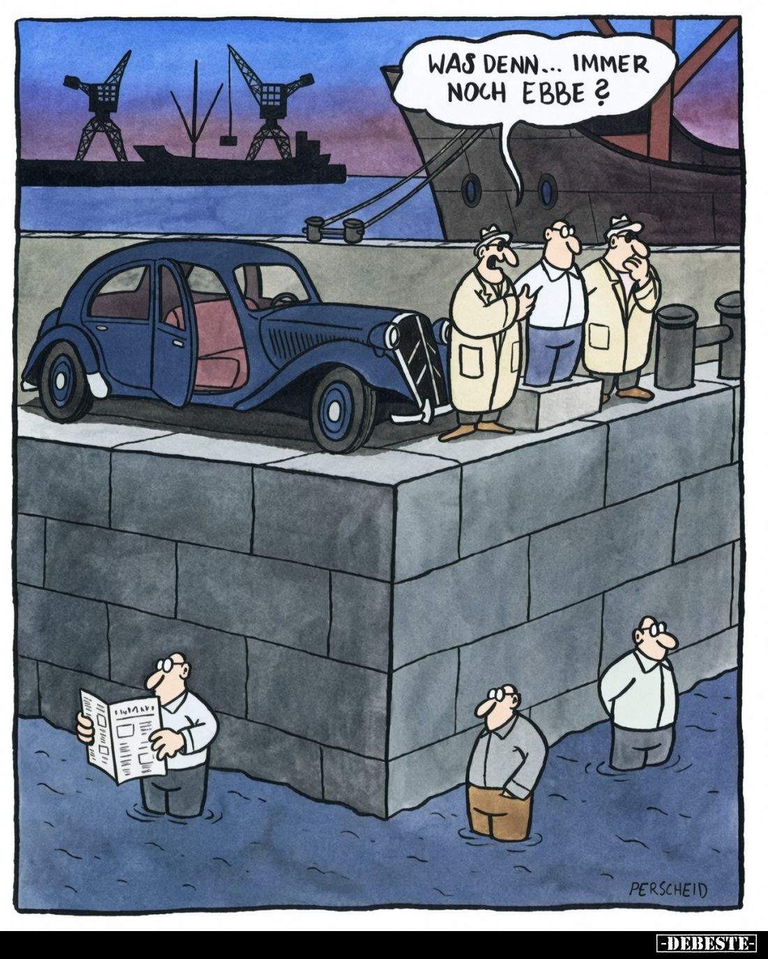 Was denn... immer
noch Ebbe?