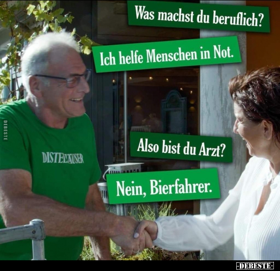 Was machst du beruflich?..