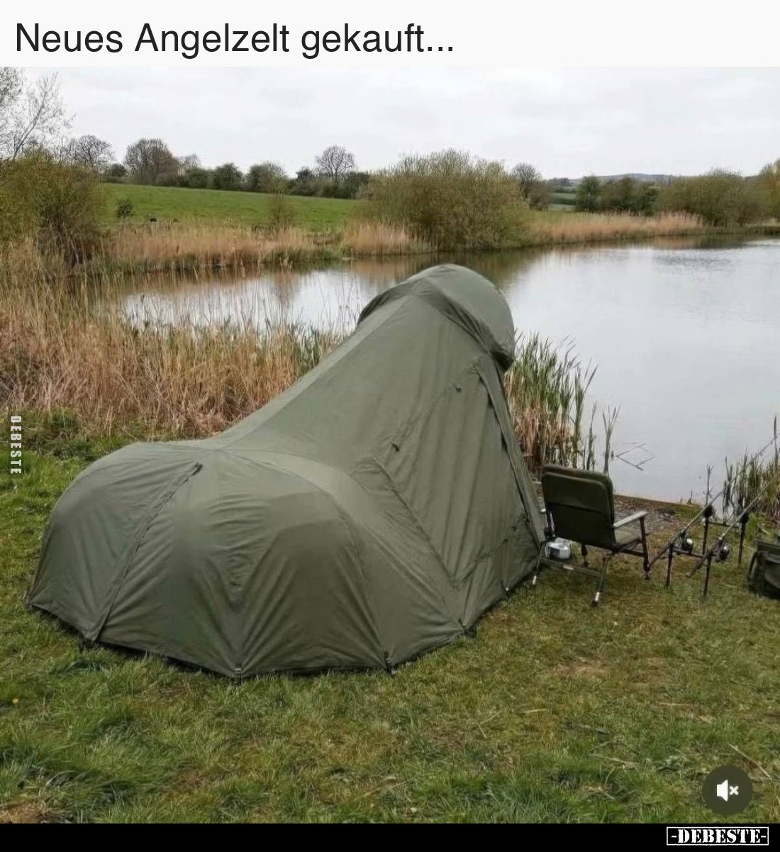 Neues Angelzelt gekauft...