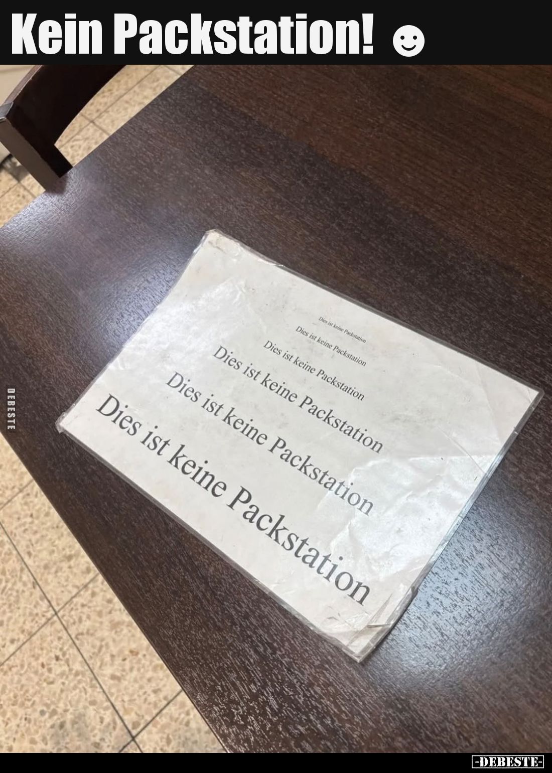 Kein Packstation!