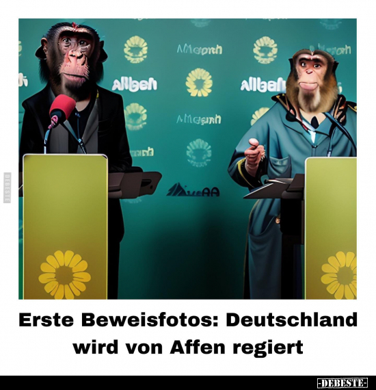 Erste Beweisfotos: Deutschland wird von Affen regiert.. - Lustige Bilder | DEBESTE.de