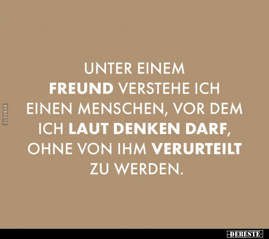 Unter einem Freund verstehe ich einen Menschen, vor dem ich.. - Lustige Bilder | DEBESTE.de