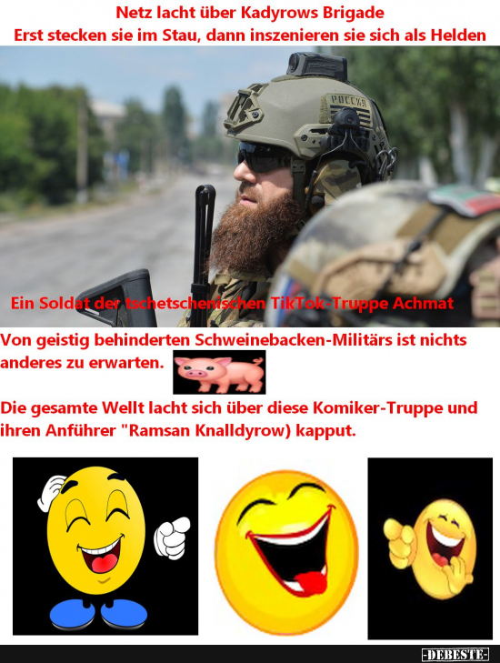 Putin und die Lachnummern aus Tschetschenien - Lustige Bilder | DEBESTE.de