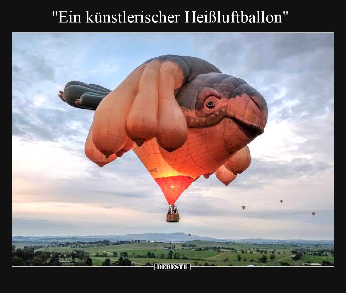 Ein künstlerischer Heißluftballon