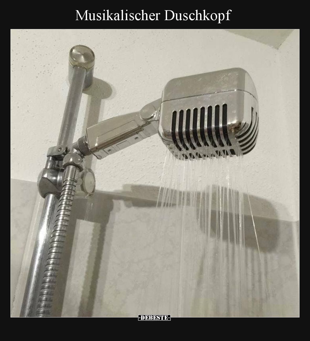 Musikalischer Duschkopf
