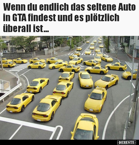 Wenn du endlich das seltene Auto in GTA findest und es..