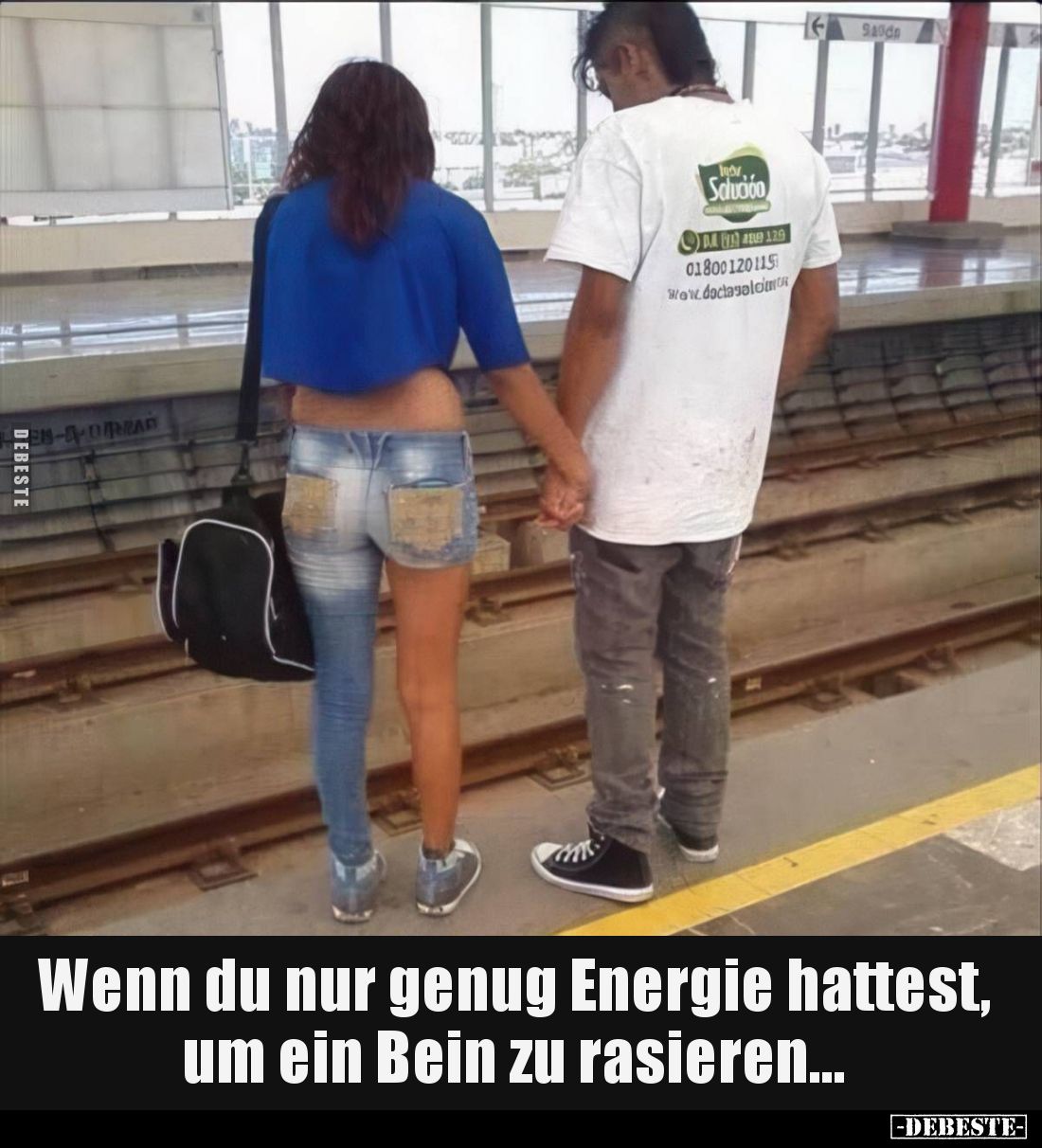 Wenn du nur genug Energie hattest, um ein Bein zu rasieren...