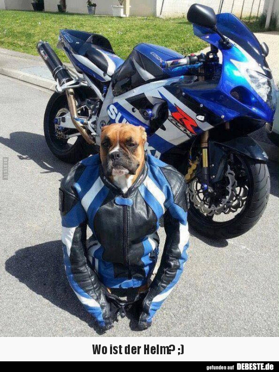 Wo ist der Helm? ;)