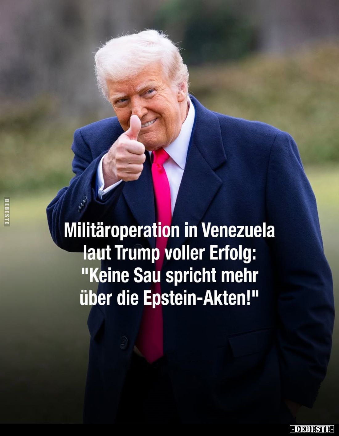 Militäroperation in Venezuela laut Trump voller Erfolg: "Keine Sau spricht mehr über die Epstein-Akten!"