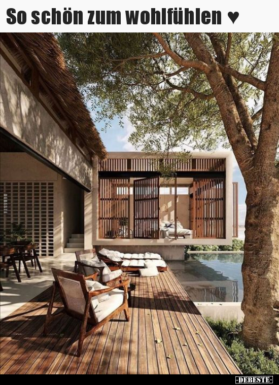So schön zum wohlfühlen.