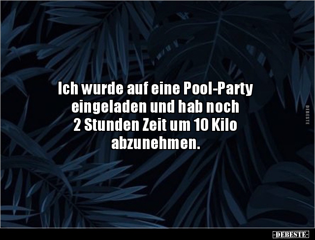 Ich wurde auf eine Pool-Party eingeladen und hab noch 2.. - Lustige Bilder | DEBESTE.de