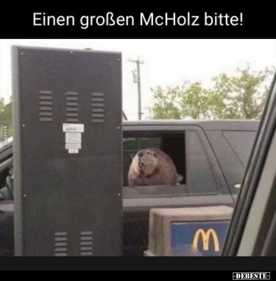 Einen großen McHolz bitte!.. - Lustige Bilder | DEBESTE.de