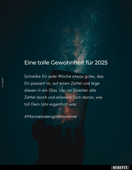 Eine tolle Gewohnheit für 2025.. - Lustige Bilder | DEBESTE.de