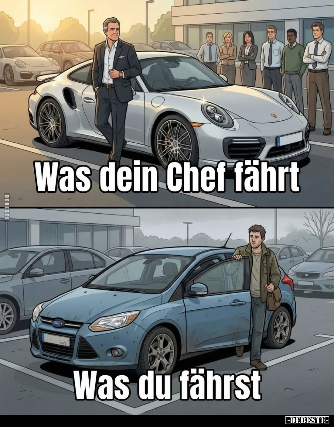Was dein Chef fährt /
Was du fährst