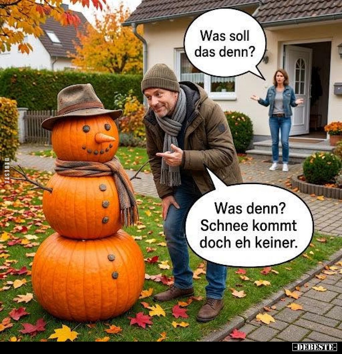 Was soll das denn? -
Was denn? Schnee kommt doch eh keiner.