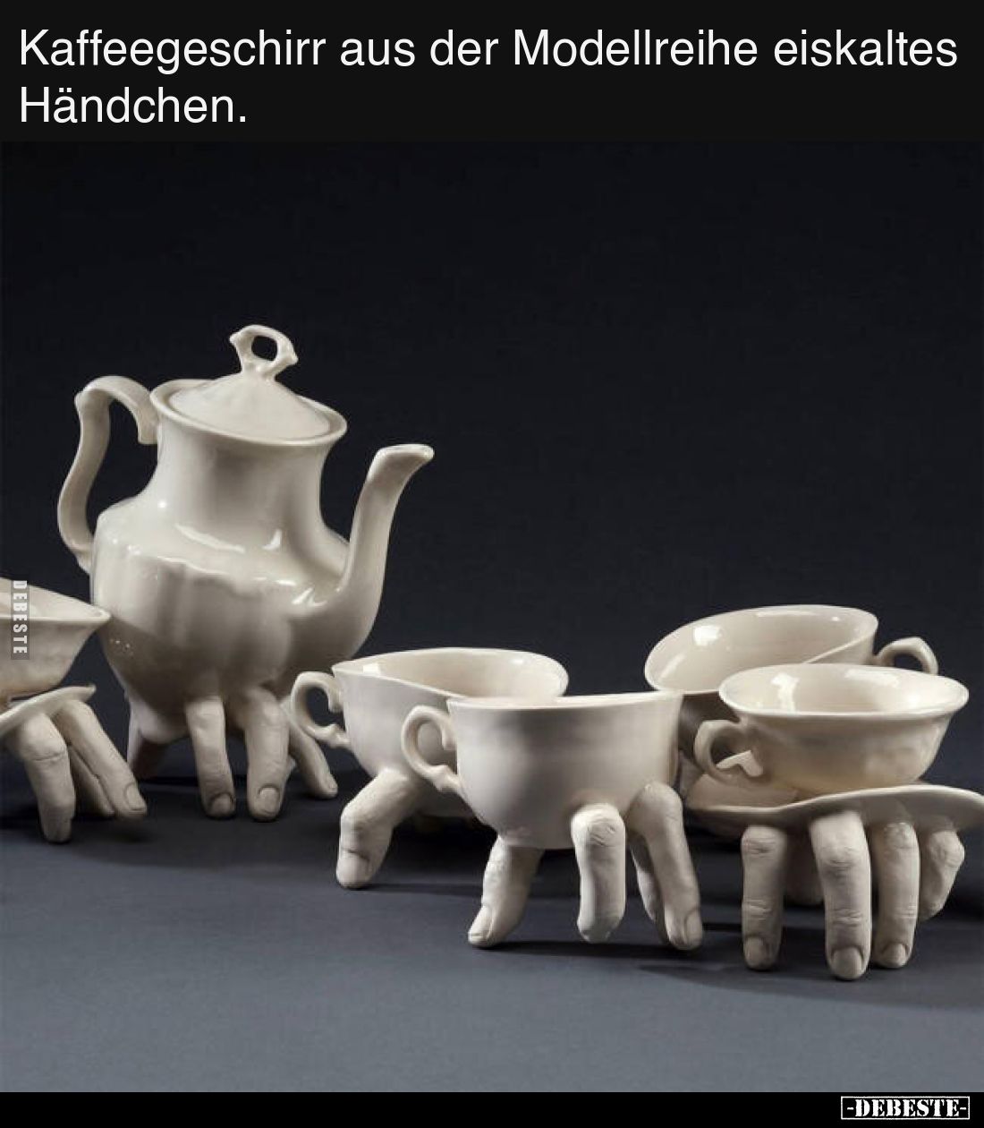 Kaffeegeschirr aus der Modellreihe eiskaltes Händchen...