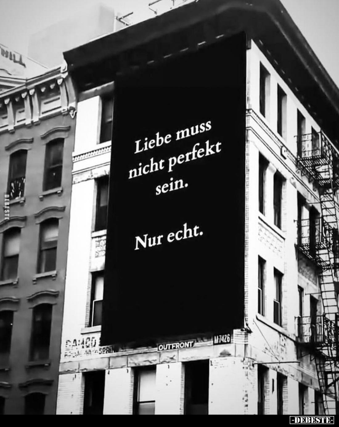 Liebe muss nicht perfekt sein.
Nur echt.