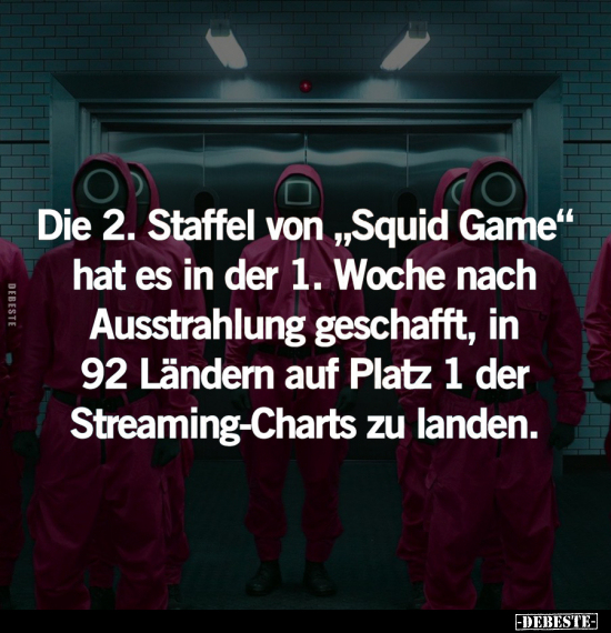 Die 2. Staffel von "Squid Game".. - Lustige Bilder | DEBESTE.de