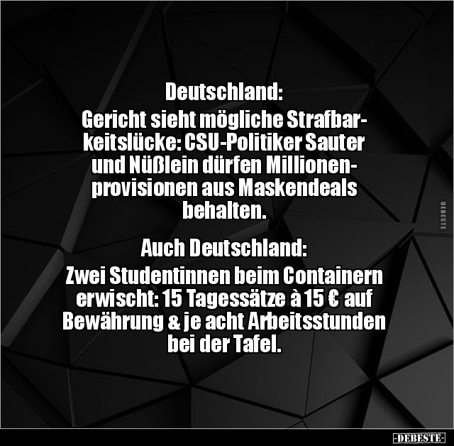 Deutschland: Gericht sieht mögliche Strafbarkeitslücke.. - Lustige Bilder | DEBESTE.de